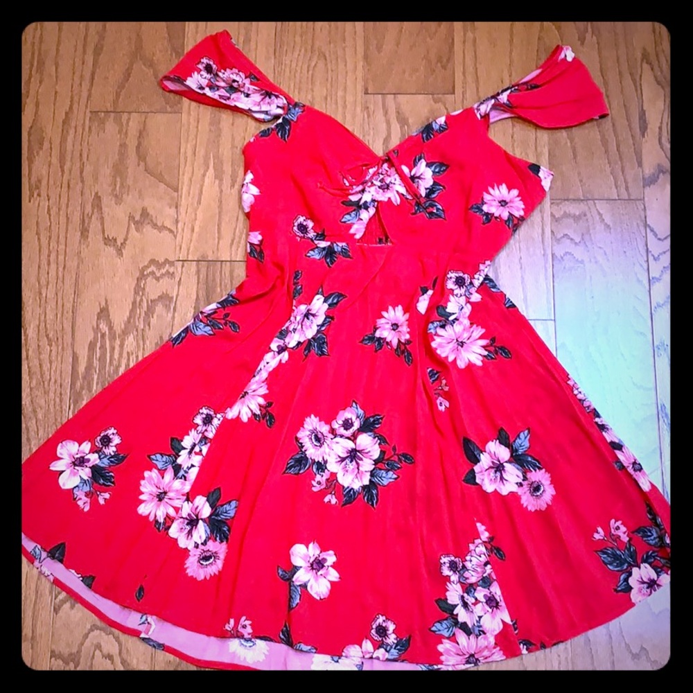 Red summer dress